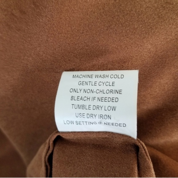 Microsuede Rust Shirt Jacket - Picture 6 of 7